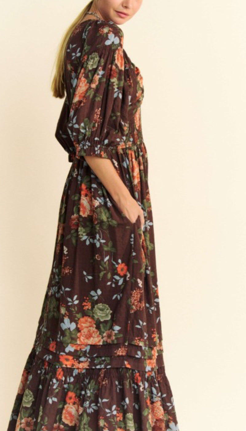 Fall Spice Maxi Dress