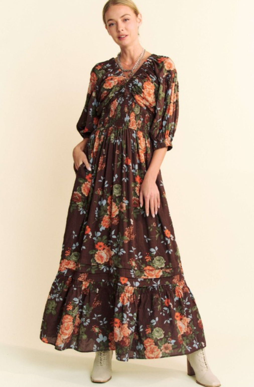 Fall Spice Maxi Dress