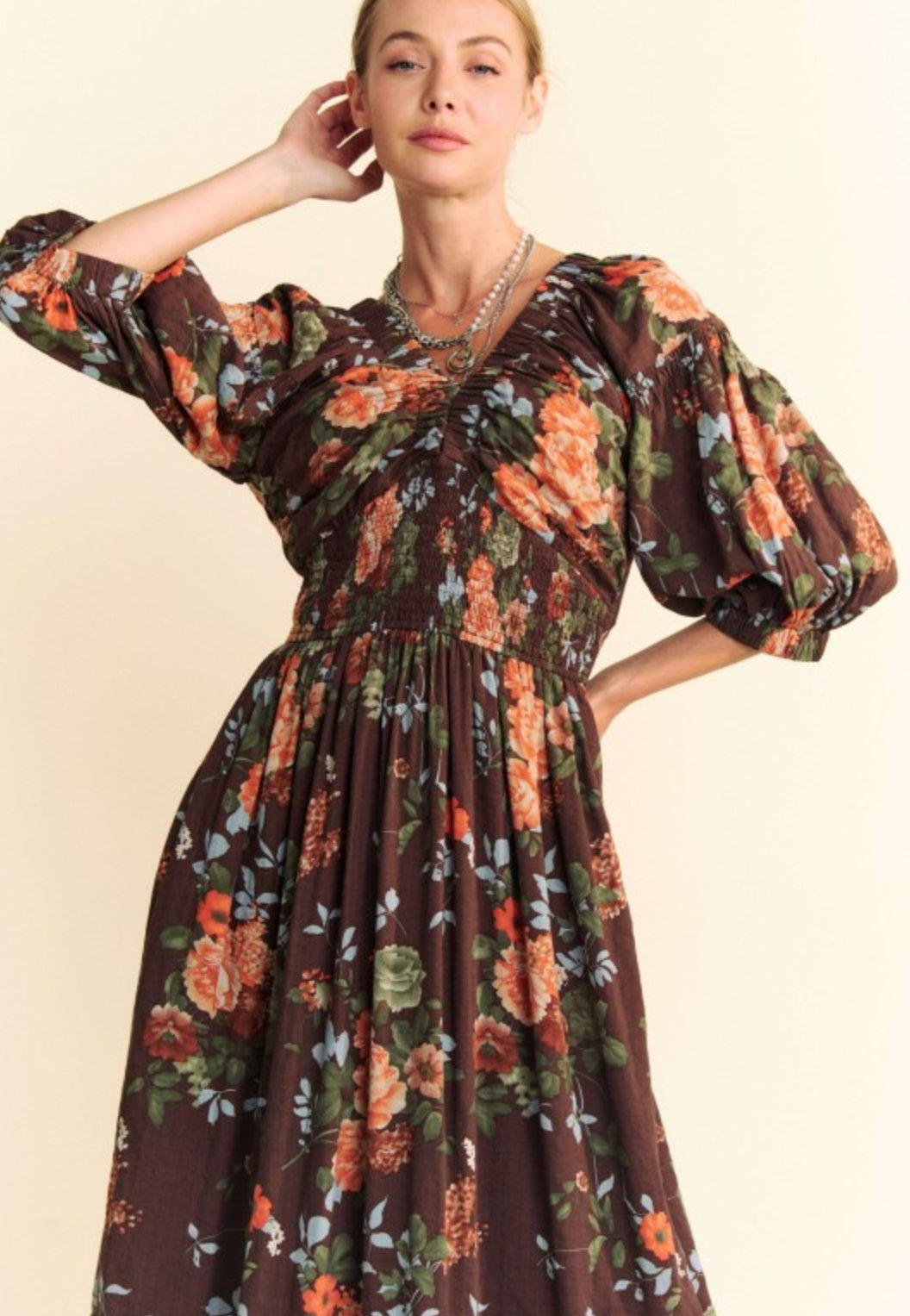 Fall Spice Maxi Dress