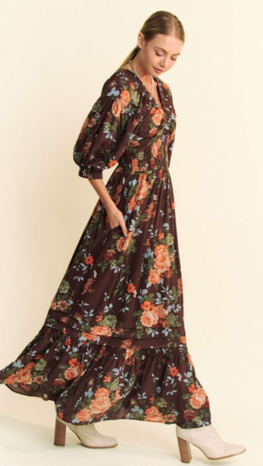 Fall Spice Maxi Dress
